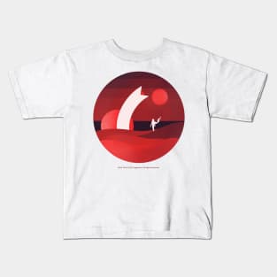 Minimalist Arrakis, Red Sunrise Kids T-Shirt